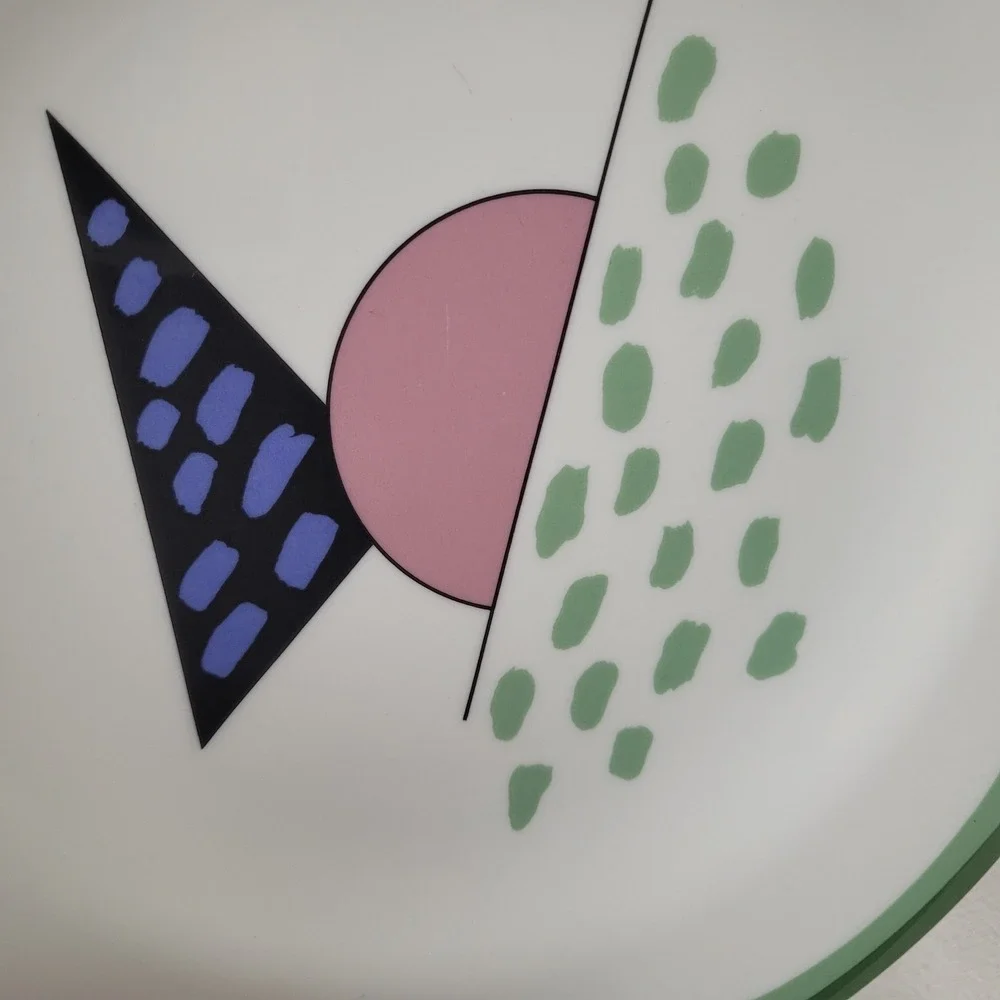 Royal Doulton Everyday Equinox Dinner Plate Memphis Style Geometric 1994 TC 1197